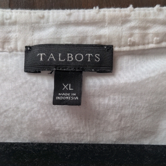 Talbots White Textured Blouse for Women - Picture 2 of 3